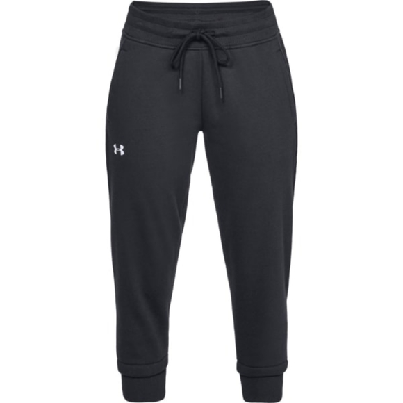 Sale Under Armour Slim Leg Fleece Crop Sweatpants - Picture 2 of 6